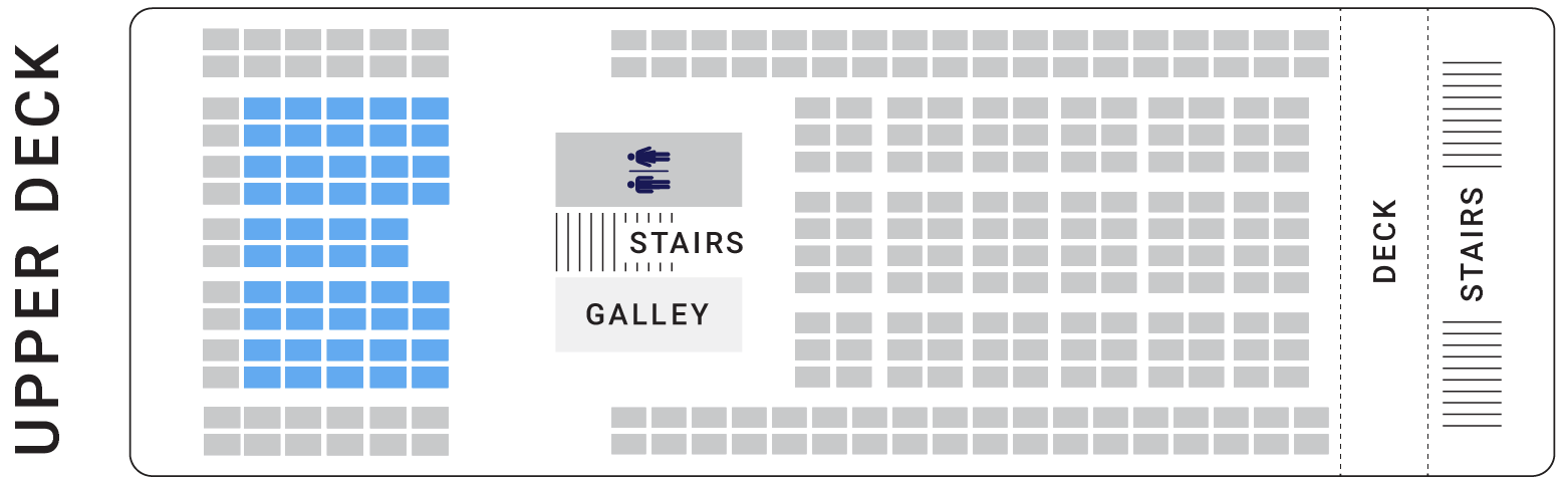 Comfort Standard seating chart